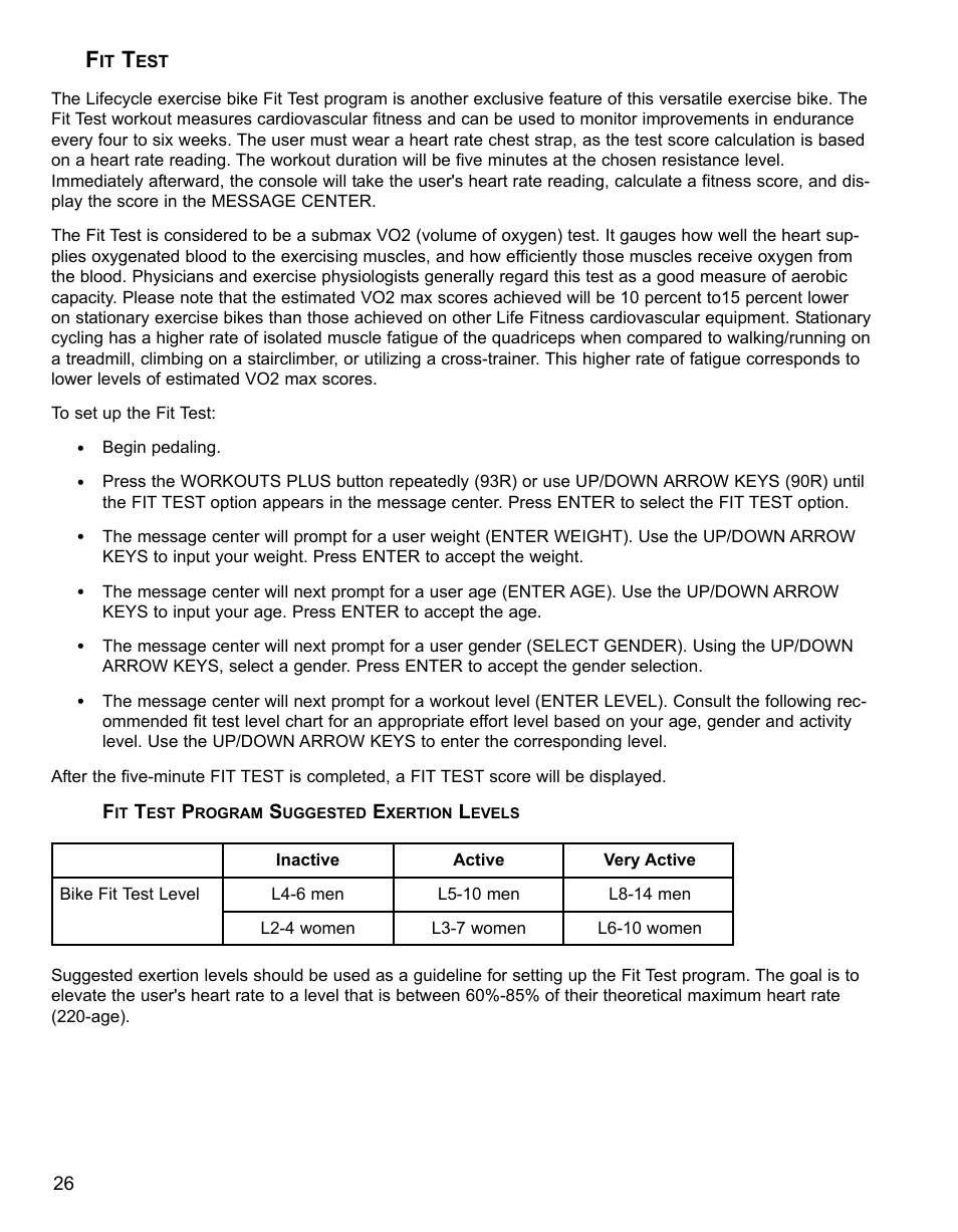 Life Fitness 90R User Manual | Page 27 / 37