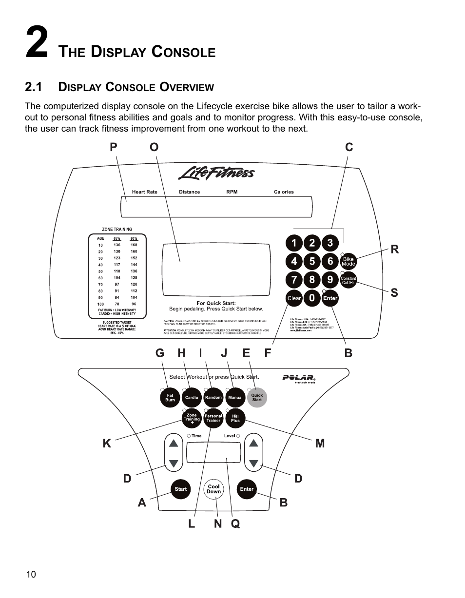 Life Fitness 95CI User Manual | Page 11 / 41