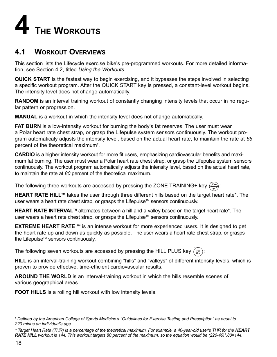 Orkouts | Life Fitness 95CI User Manual | Page 19 / 41