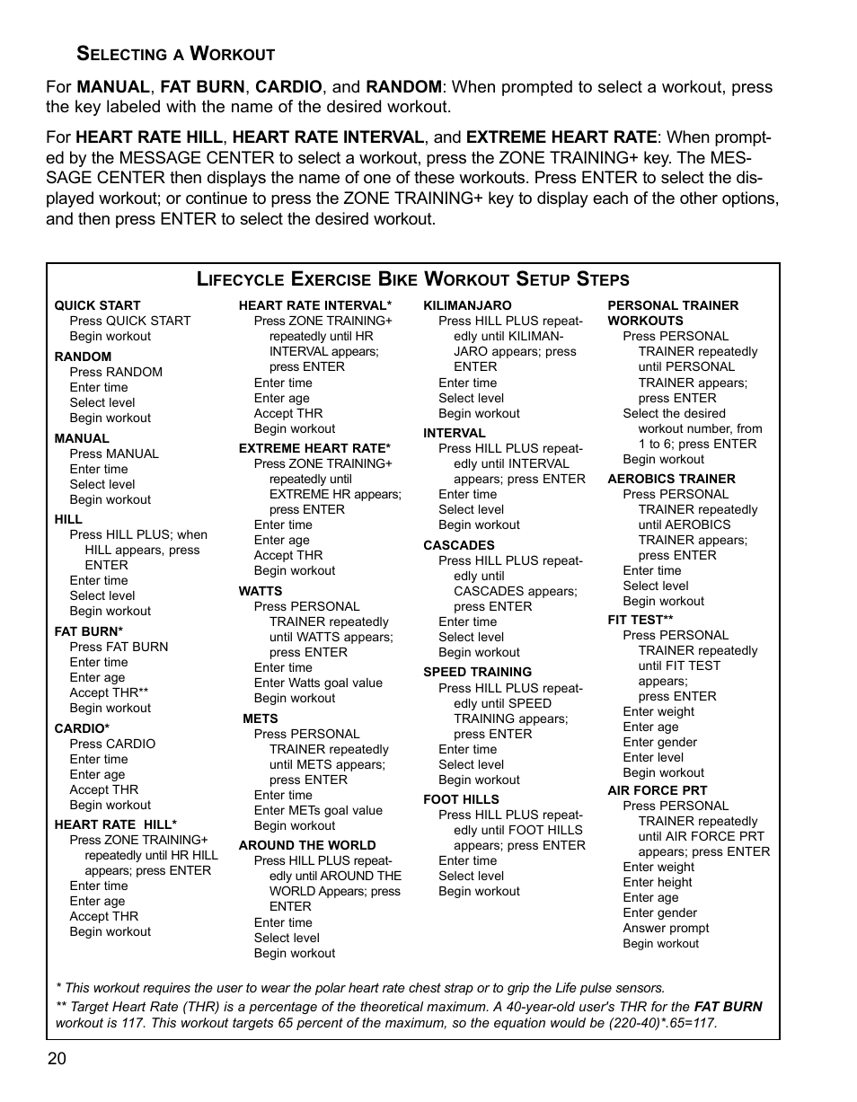 Life Fitness 95CI User Manual | Page 21 / 41