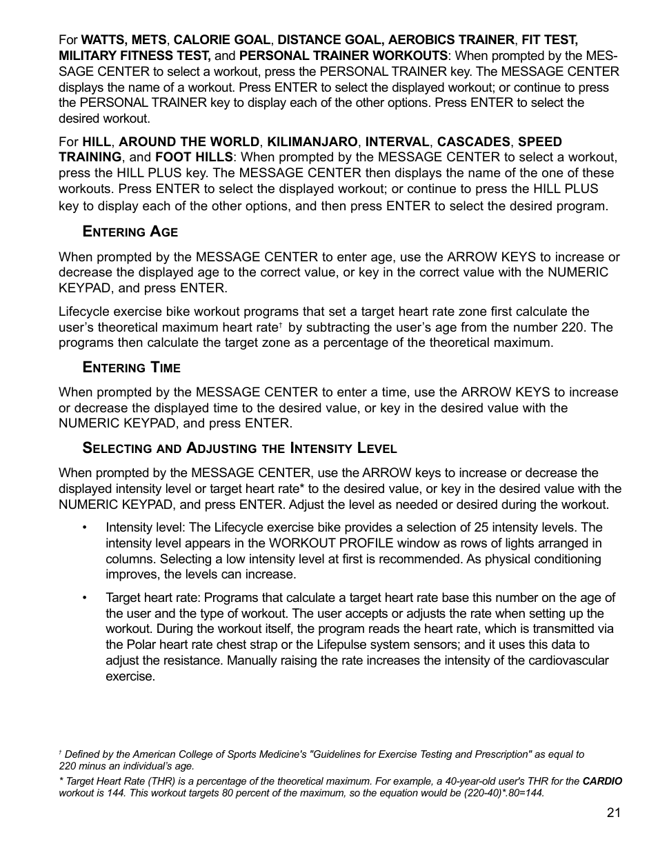 Life Fitness 95CI User Manual | Page 22 / 41