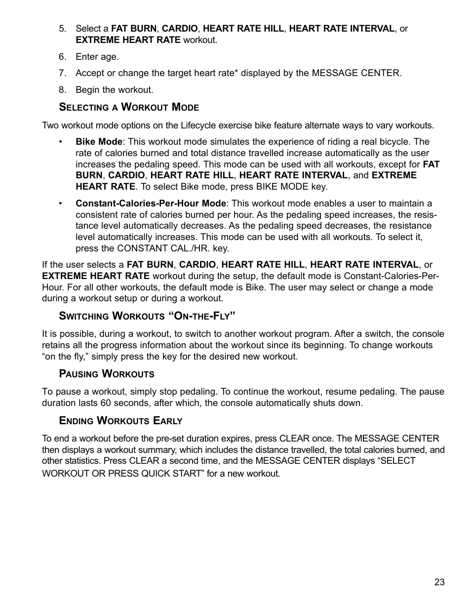 Life Fitness 95CI User Manual | Page 24 / 41