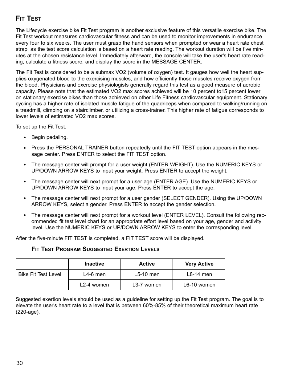 Life Fitness 95CI User Manual | Page 31 / 41