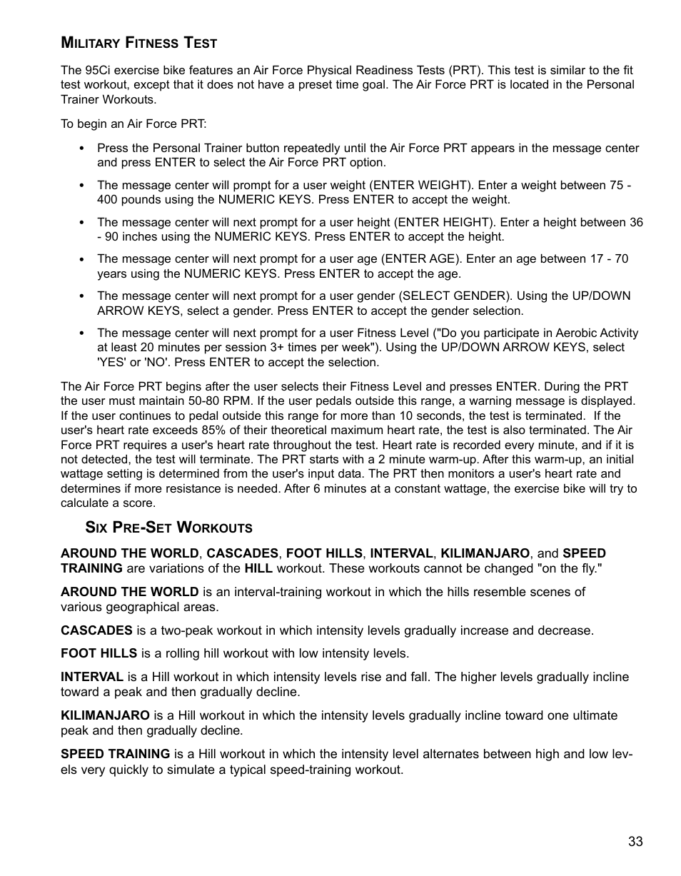 Life Fitness 95CI User Manual | Page 34 / 41