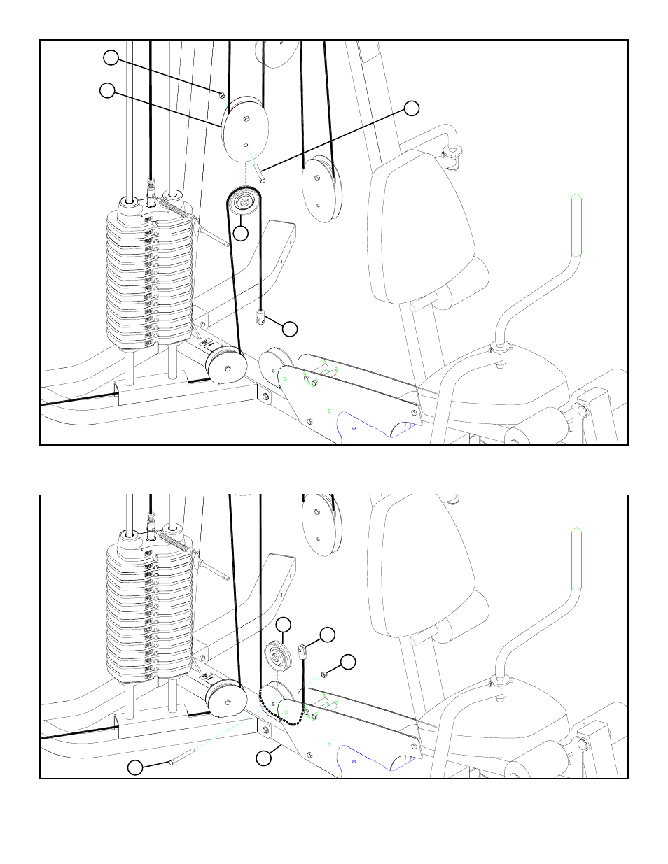 Figure 44, Figure 45 | Life Fitness 880 User Manual | Page 36 / 47