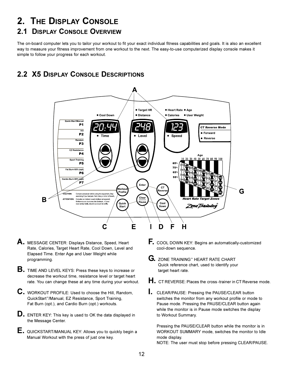 2 x5 d | Life Fitness Elliptical X5i User Manual | Page 12 / 28