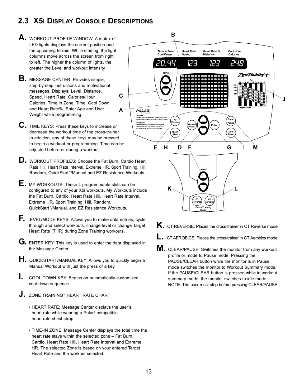 3 x5 | Life Fitness Elliptical X5i User Manual | Page 13 / 28