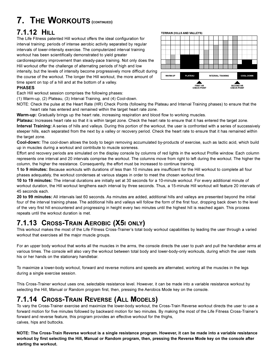 12 h, 13 c, 14 c | Orkouts | Life Fitness Elliptical X5i User Manual | Page 21 / 28