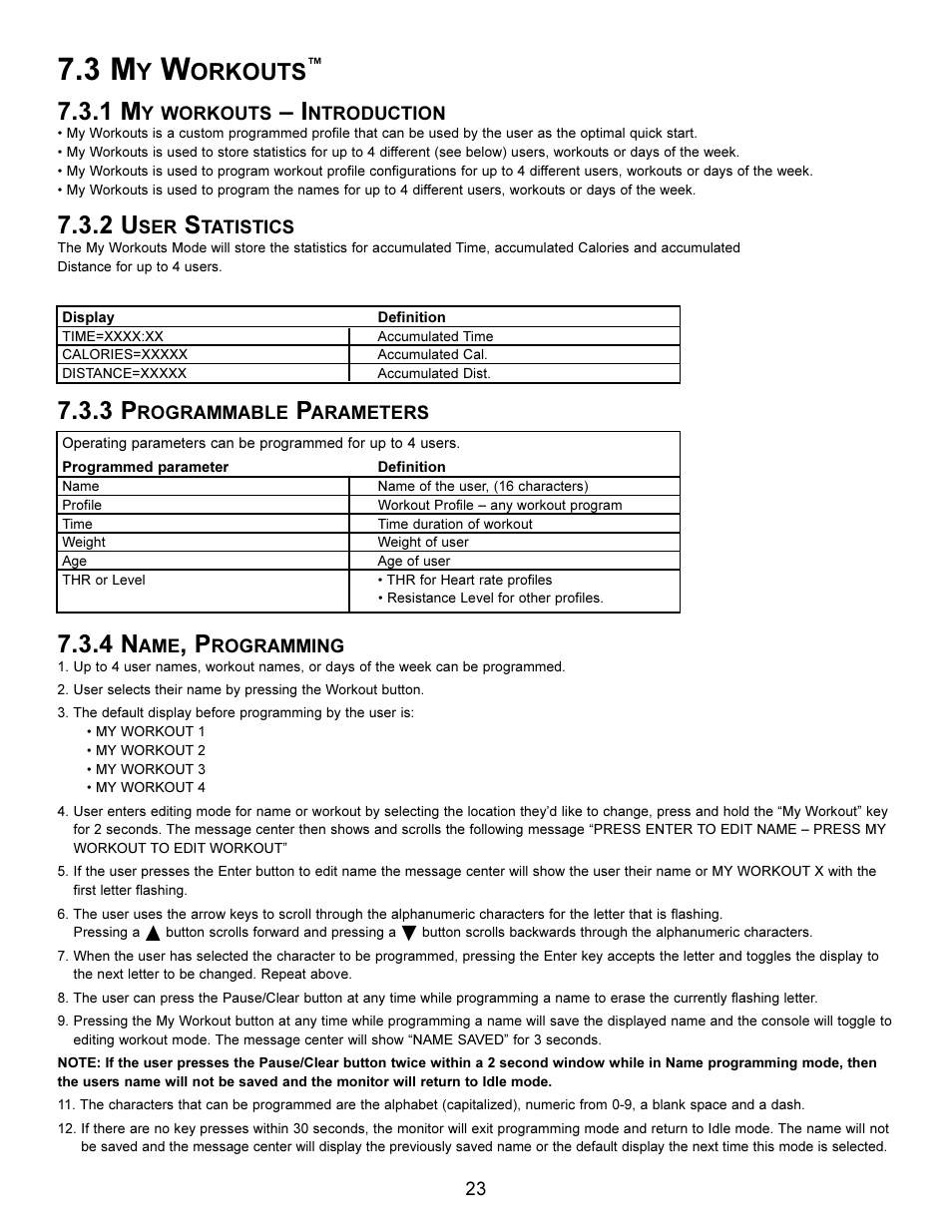 Orkouts | Life Fitness Elliptical X5i User Manual | Page 23 / 28