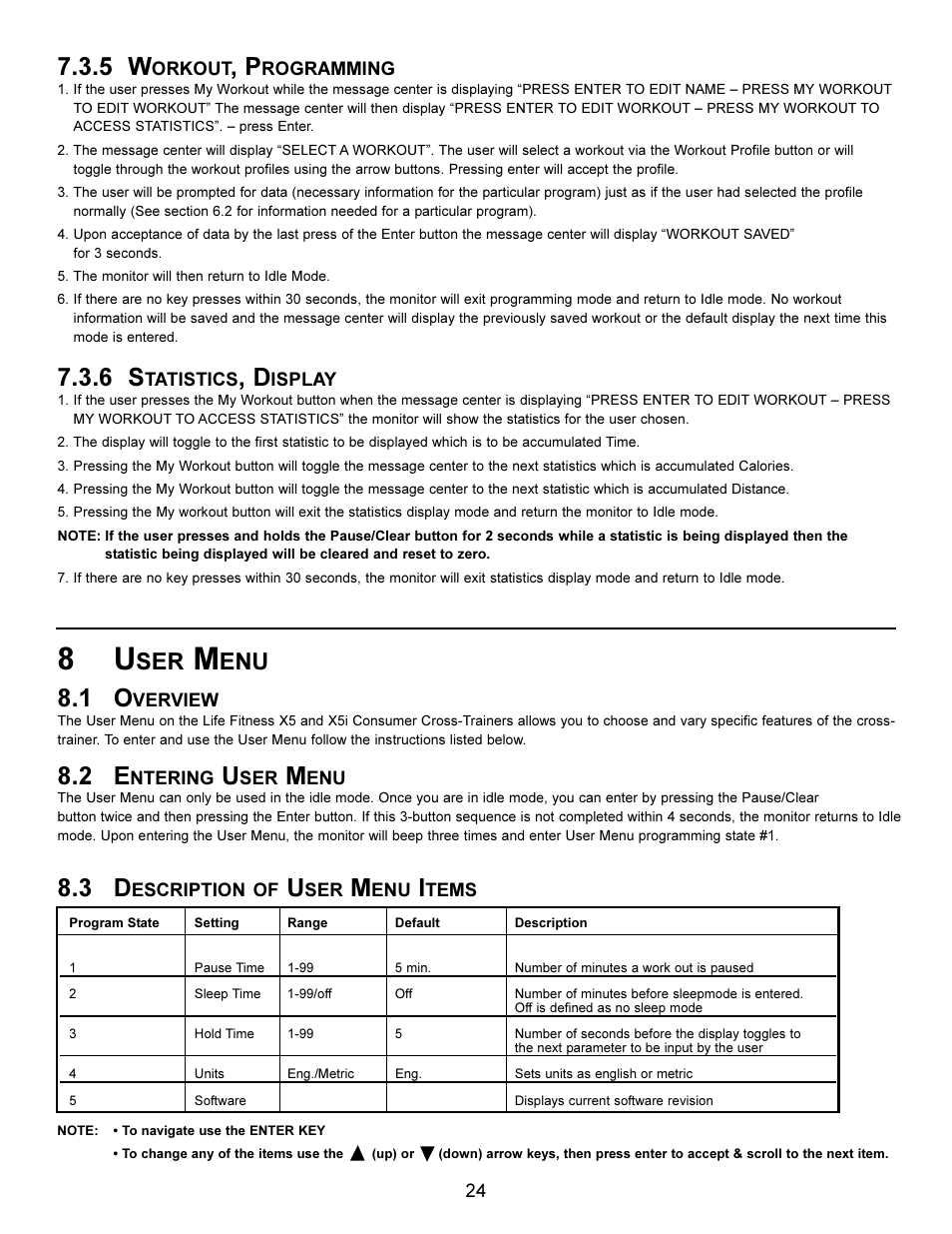 Life Fitness Elliptical X5i User Manual | Page 24 / 28