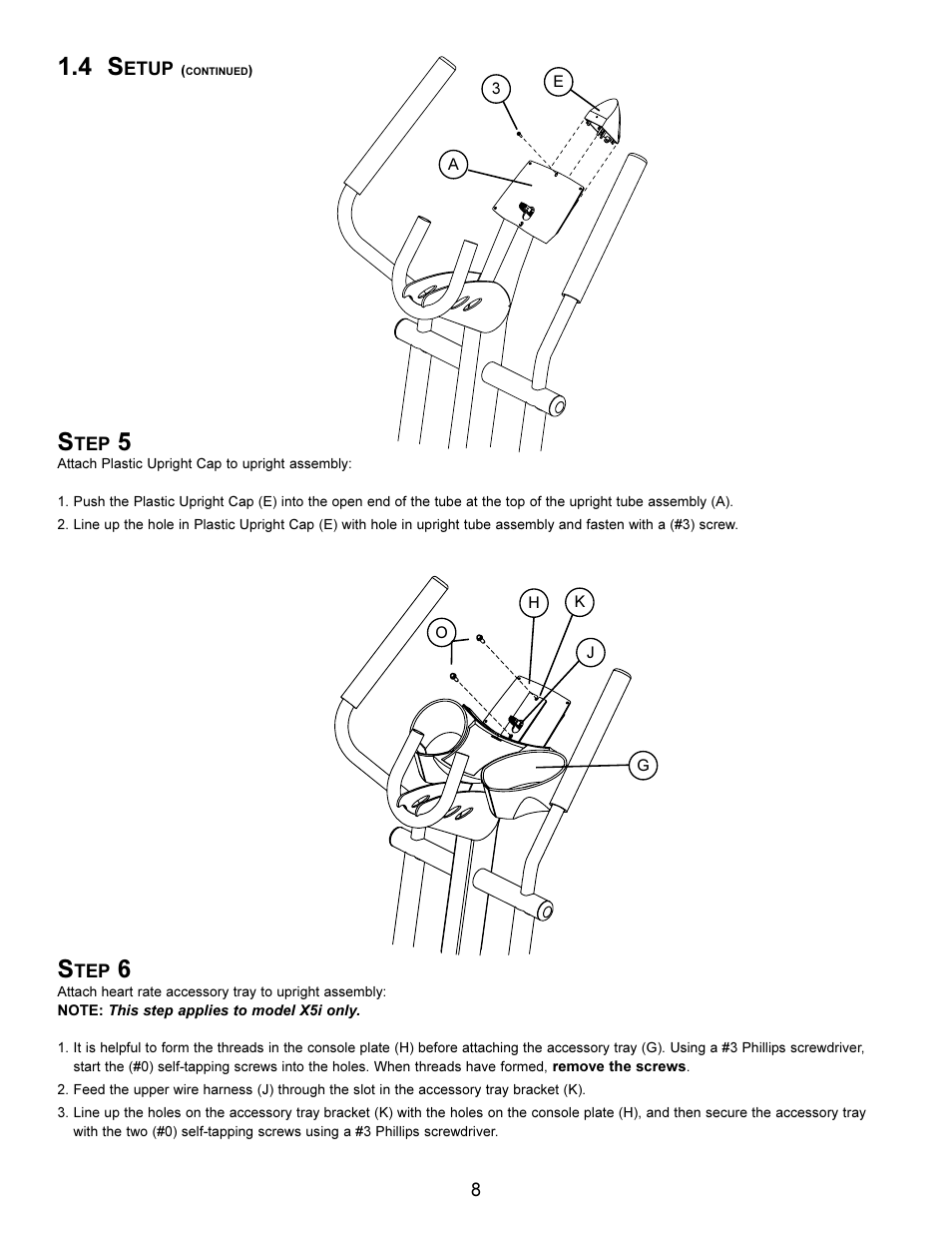 Life Fitness Elliptical X5i User Manual | Page 8 / 28