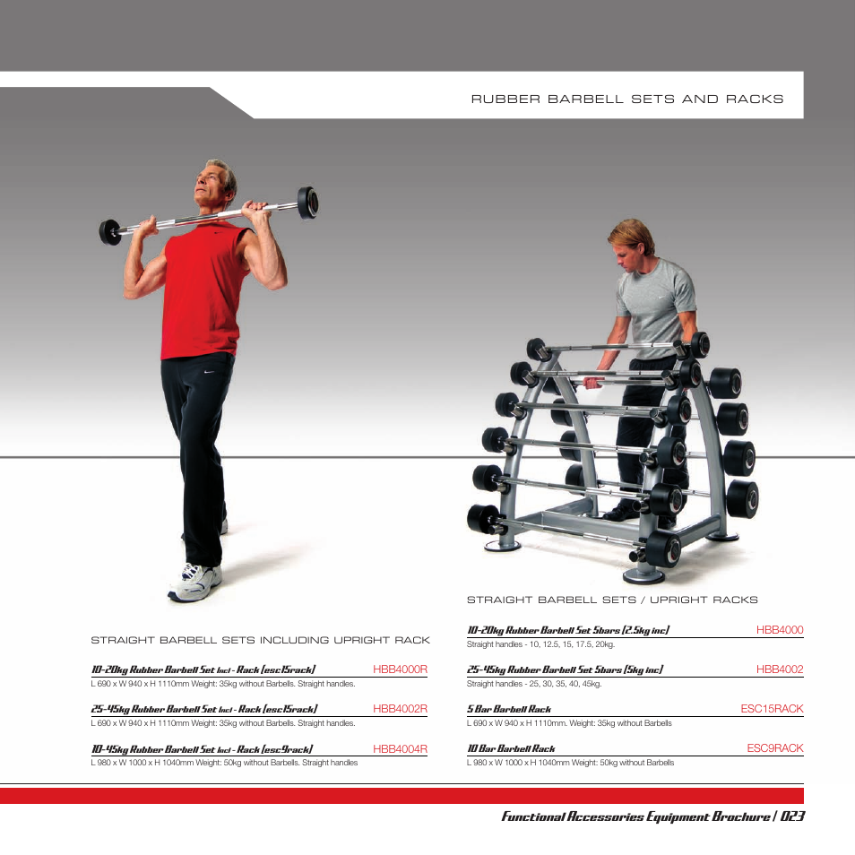 Functional accessories equipment brochure | 023 | Life Fitness V2 User Manual | Page 23 / 68