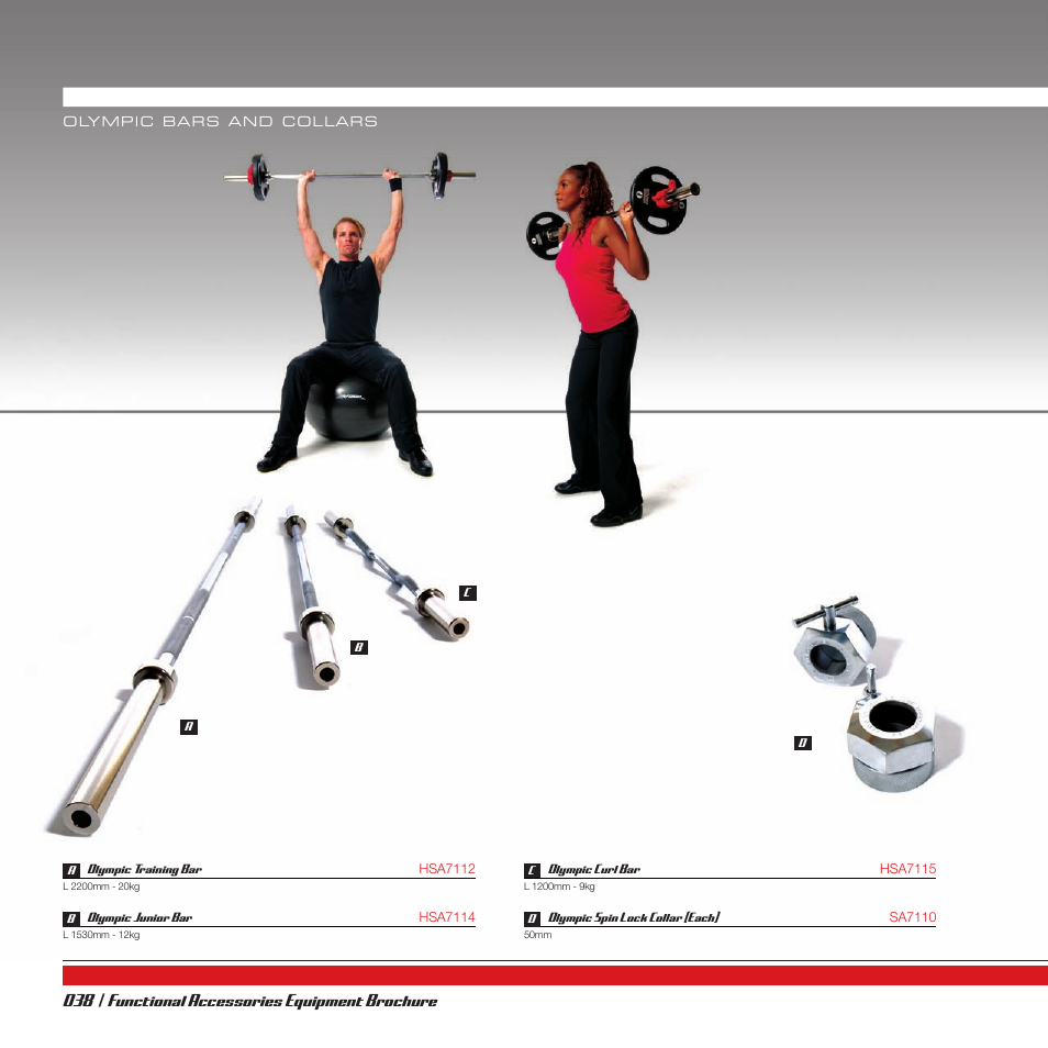 038 | functional accessories equipment brochure | Life Fitness V2 User Manual | Page 38 / 68