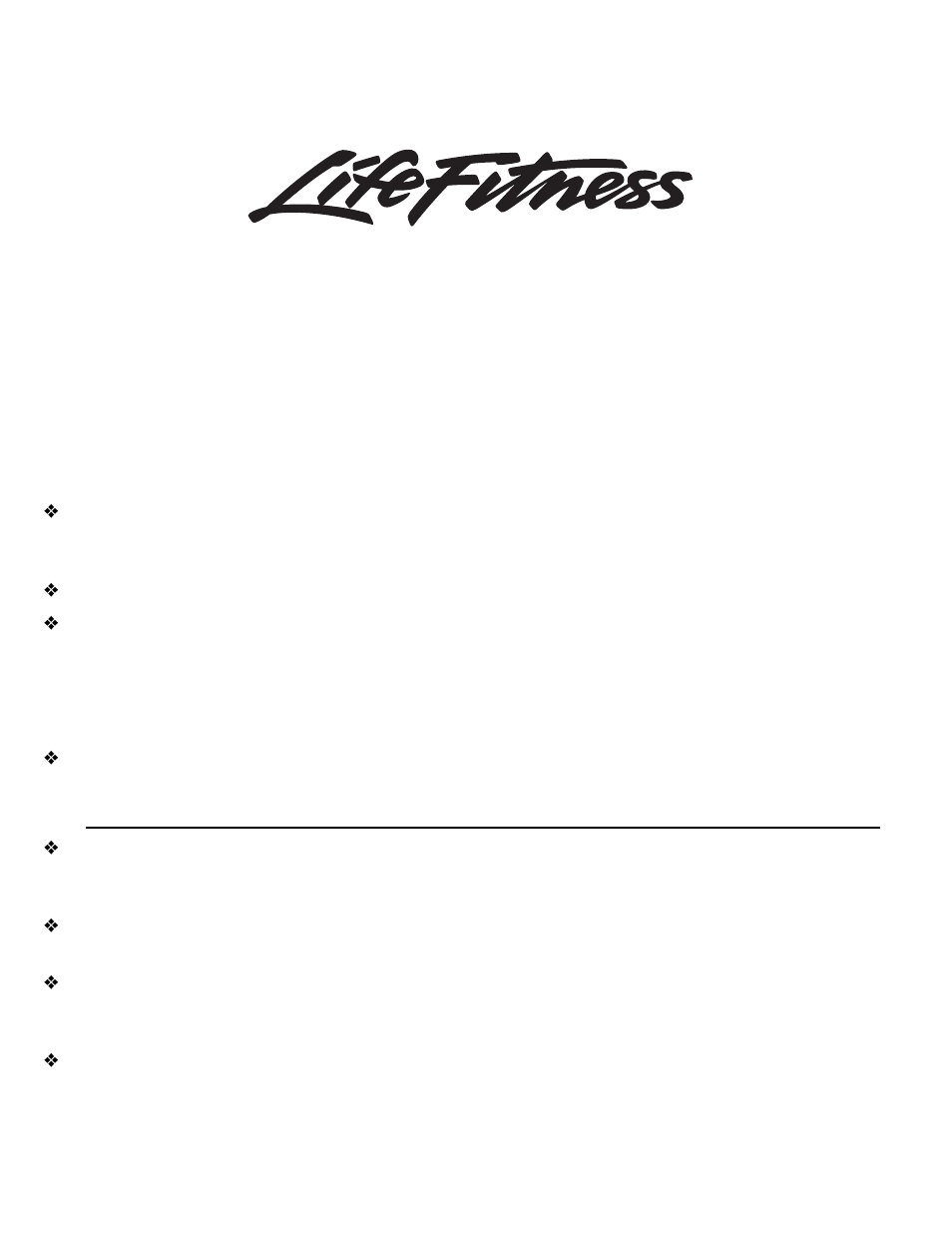 Important safety instructions | Life Fitness WLE-POE-S User Manual | Page 2 / 8