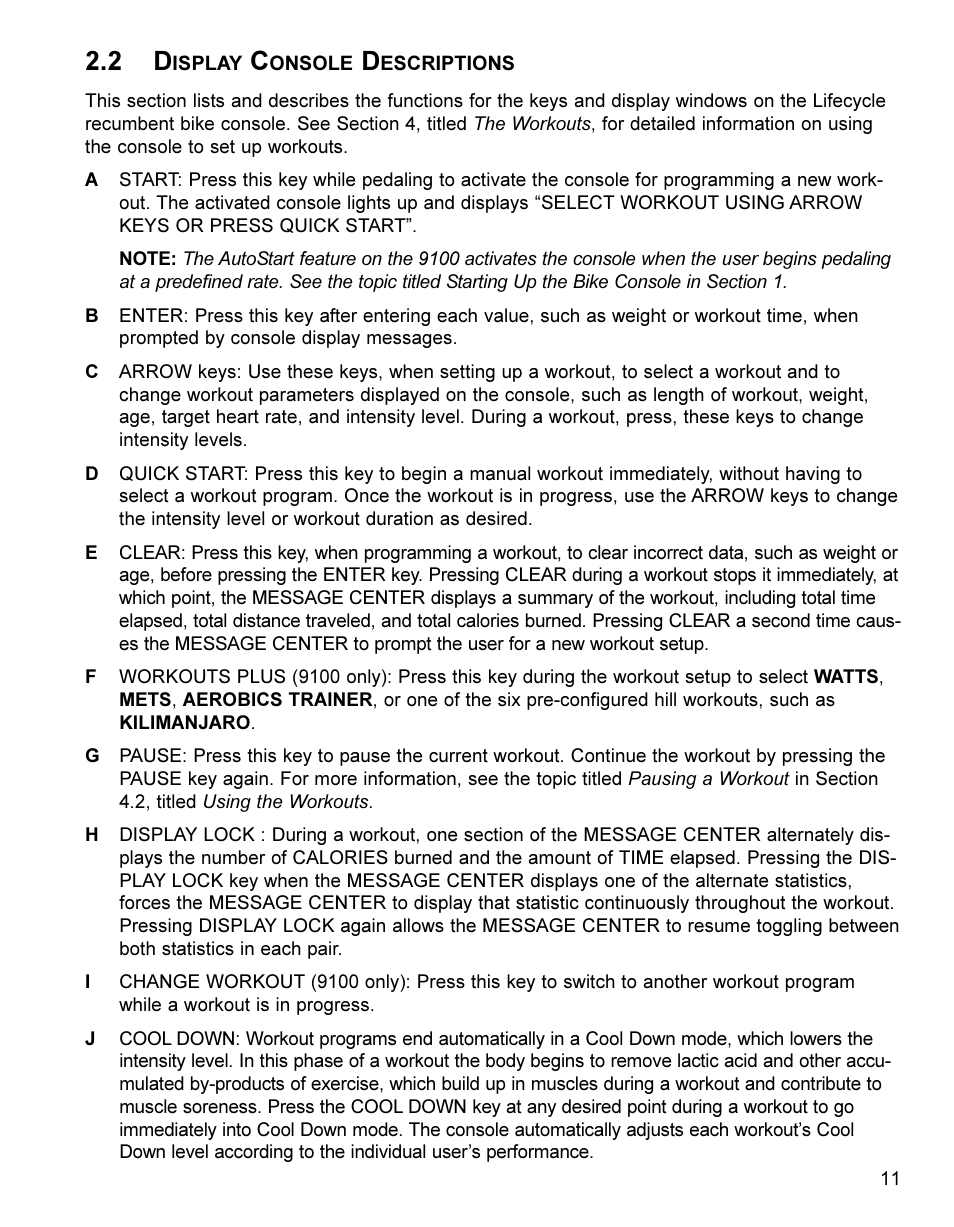 Life Fitness Lifestyle Exercise Bike LC8500 User Manual | Page 12 / 33