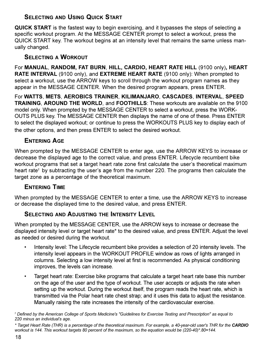 Life Fitness Lifestyle Exercise Bike LC8500 User Manual | Page 19 / 33