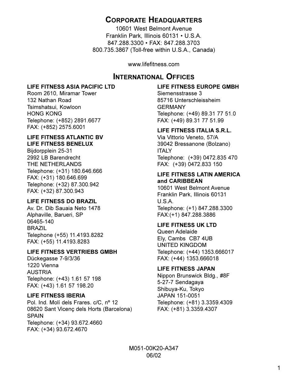 Life Fitness Lifestyle Exercise Bike LC8500 User Manual | Page 2 / 33