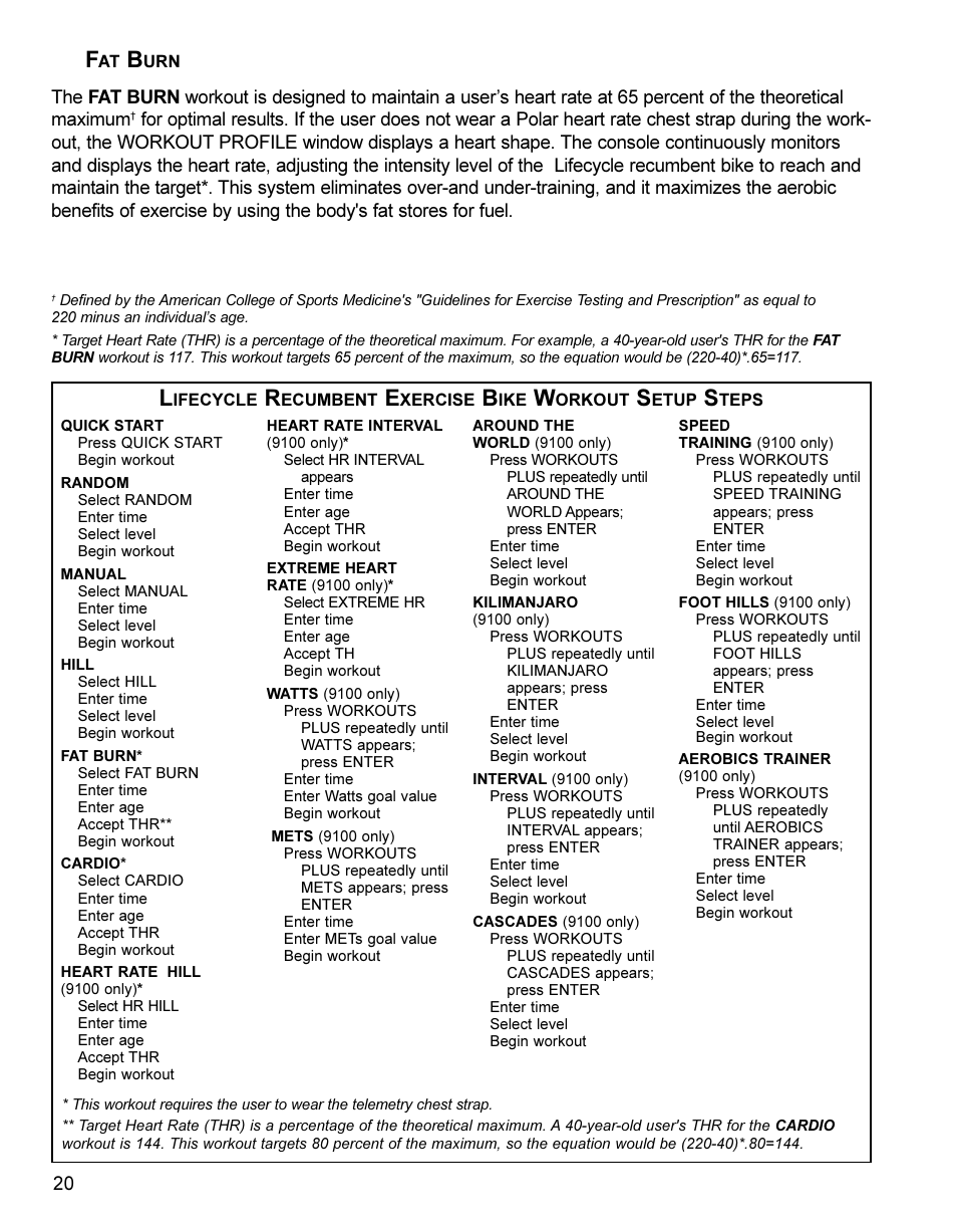 Life Fitness Lifestyle Exercise Bike LC8500 User Manual | Page 21 / 33