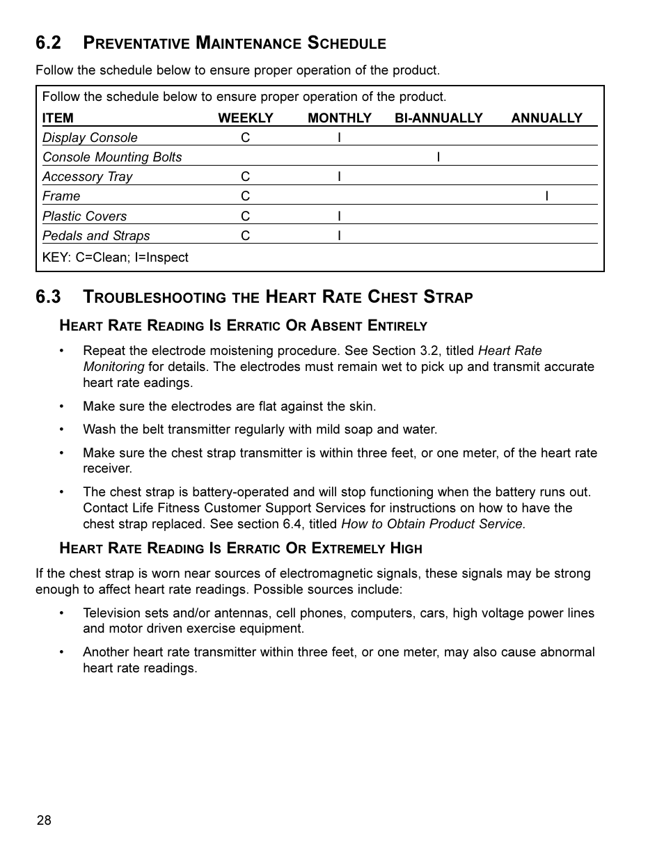 Life Fitness Lifestyle Exercise Bike LC8500 User Manual | Page 29 / 33