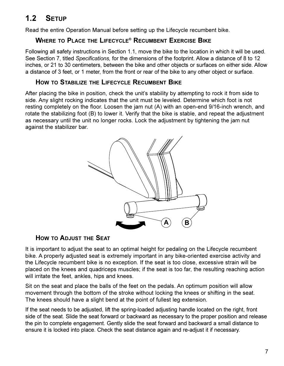 Life Fitness Lifestyle Exercise Bike LC8500 User Manual | Page 8 / 33