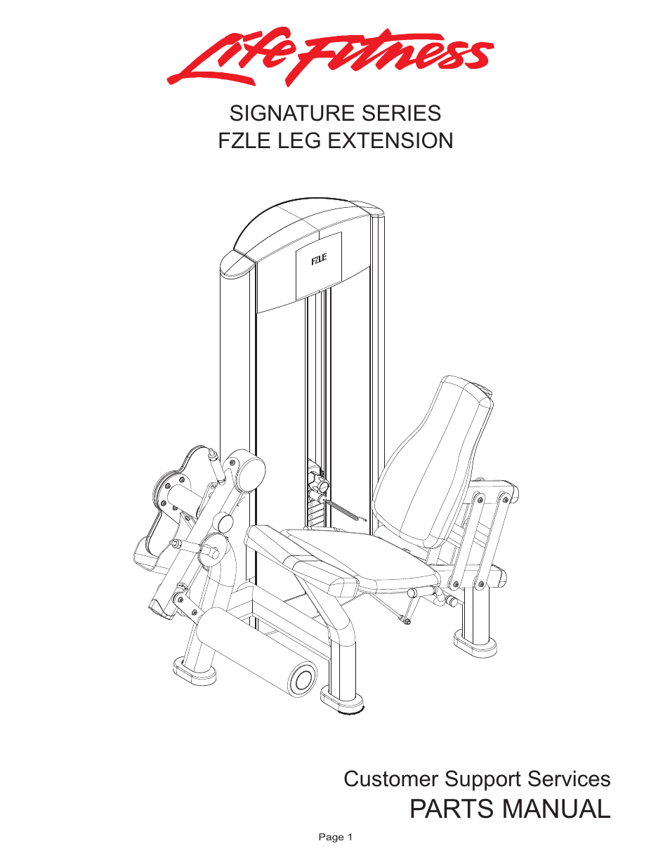 Life Fitness Signature Series FZLE User Manual | 14 pages