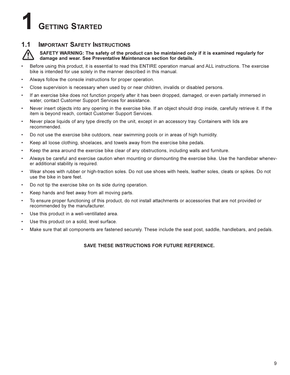 Etting, Tarted 1.1 i | Life Fitness UT8 User Manual | Page 10 / 34