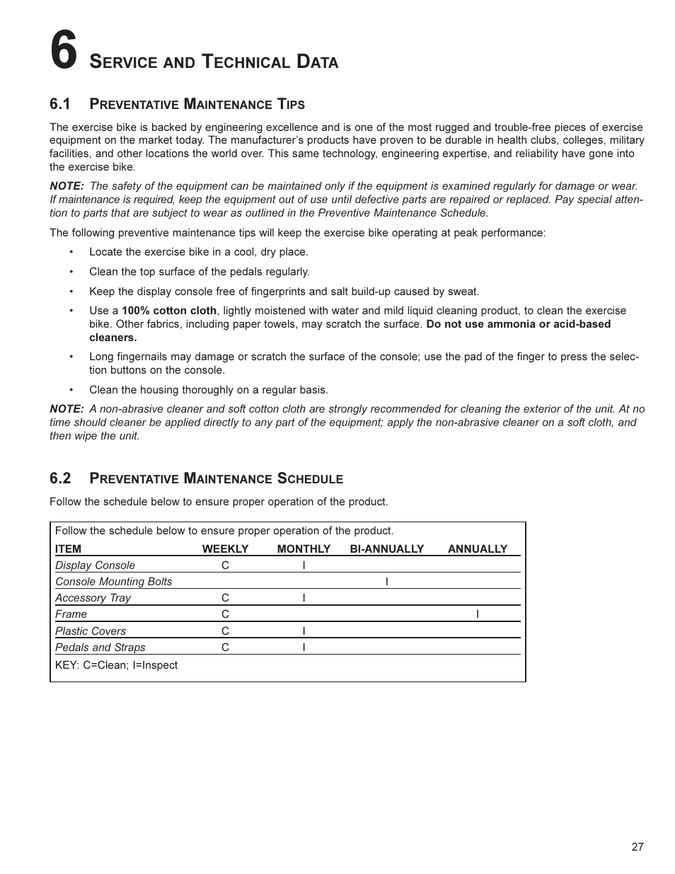 Ervice and, Echnical, Ata 6.1 p | Life Fitness UT8 User Manual | Page 28 / 34