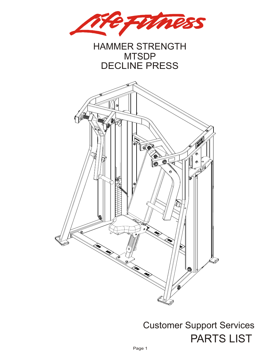 Life Fitness MTSDP User Manual | 15 pages