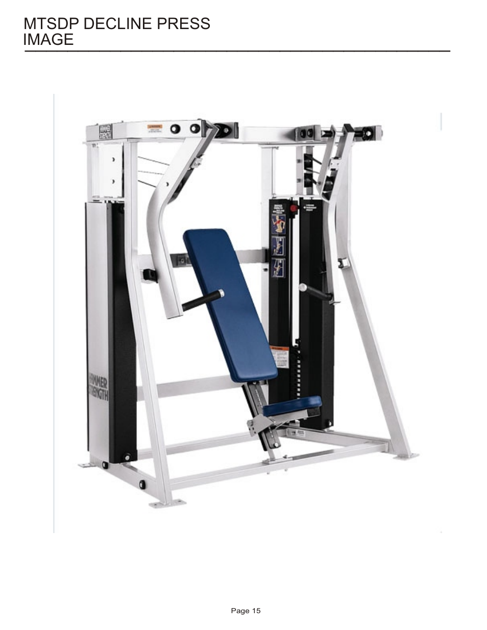 Life Fitness MTSDP User Manual | Page 15 / 15