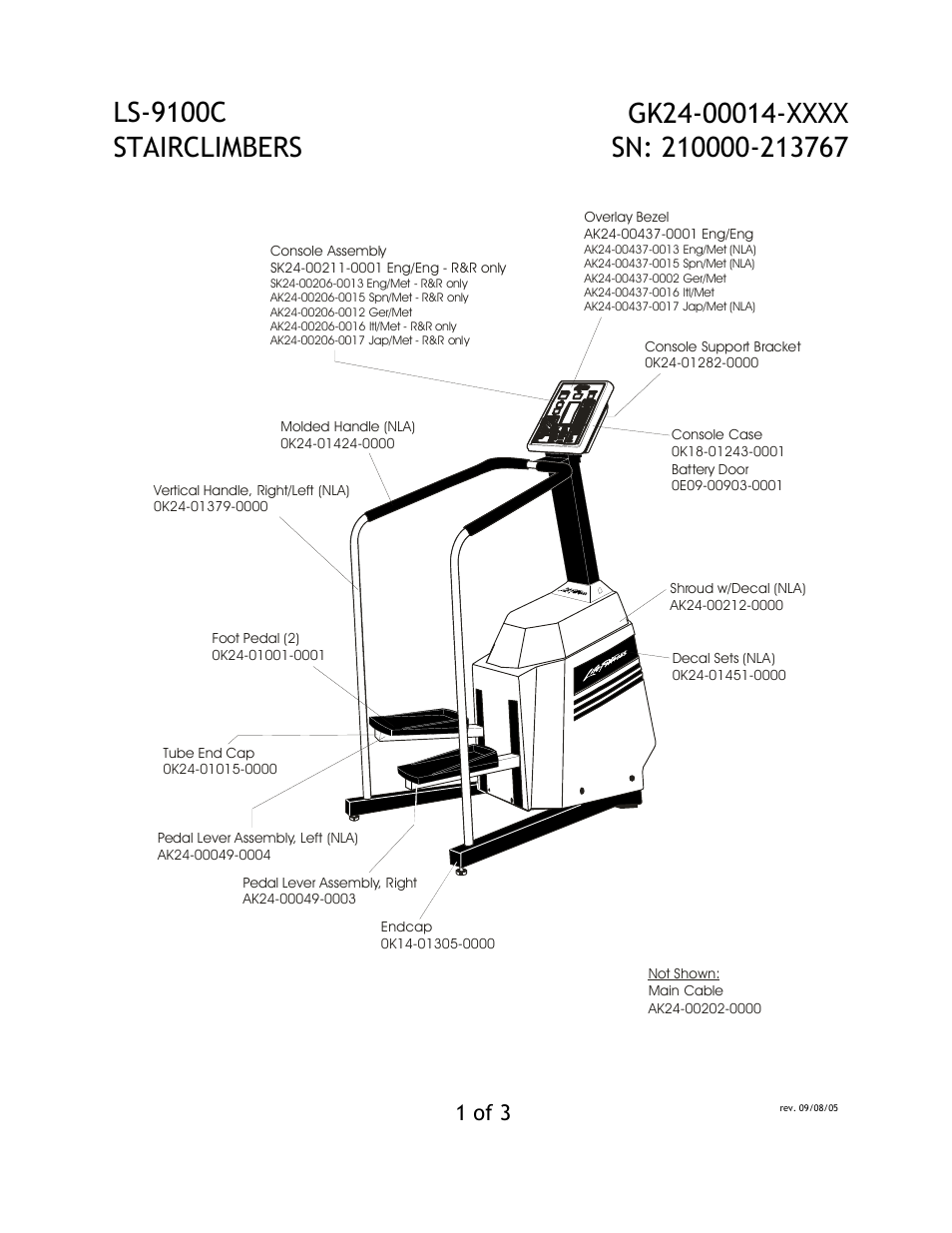 Life Fitness LS-9100C User Manual | 3 pages