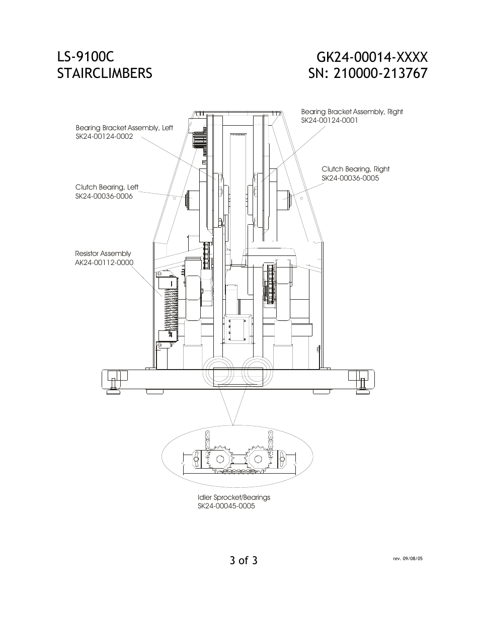 Ls-9100c stairclimbers, 3 of 3 | Life Fitness LS-9100C User Manual | Page 3 / 3