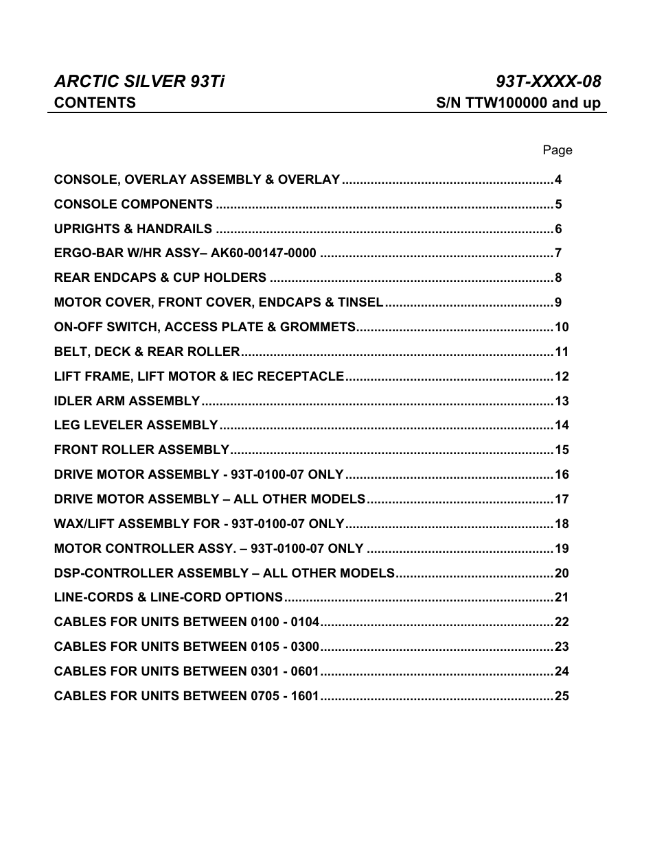 Life Fitness 93Ti User Manual | Page 3 / 25