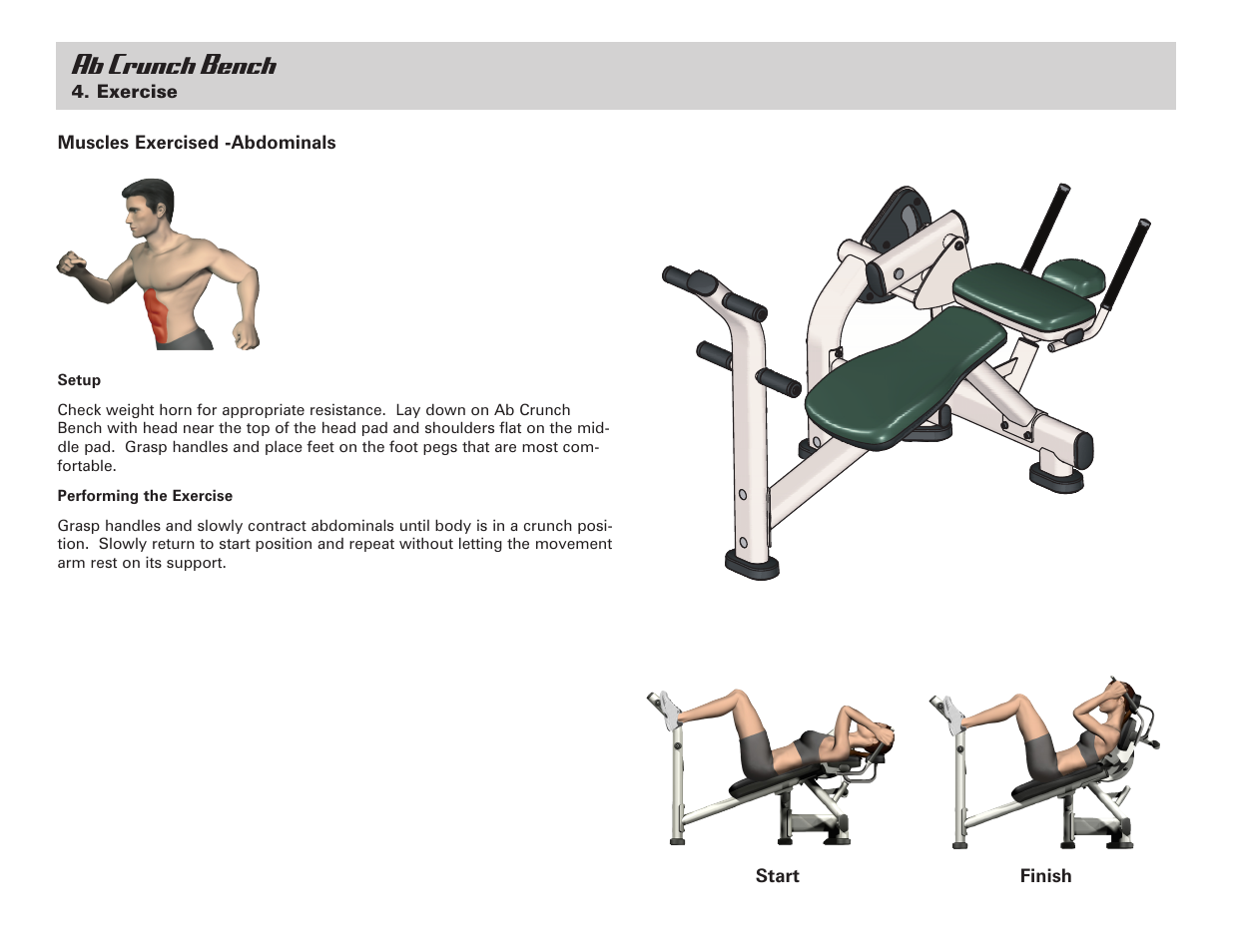 Ab crunch bench | Life Fitness Ab Crunch Bench User Manual | Page 10 / 12