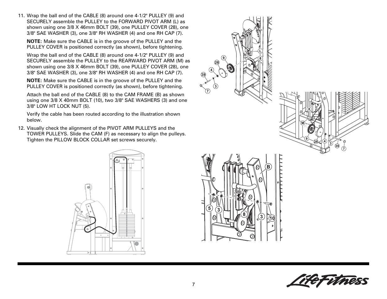 Life Fitness Ab/Back Machine User Manual | Page 7 / 16