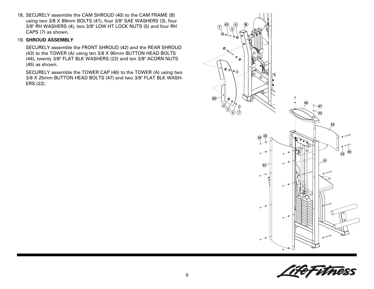 Life Fitness Ab/Back Machine User Manual | Page 9 / 16