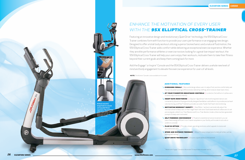 Additional features, Or inspire | Life Fitness Elevation Series User Manual | Page 7 / 13