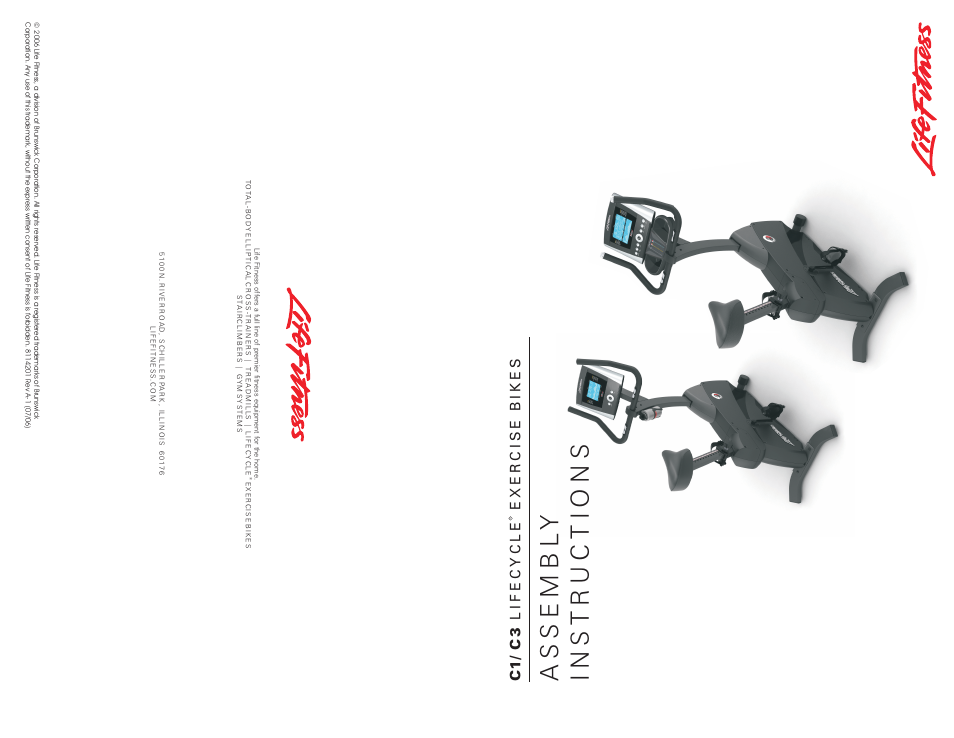 Life Fitness Lifecycle C1 User Manual | 2 pages