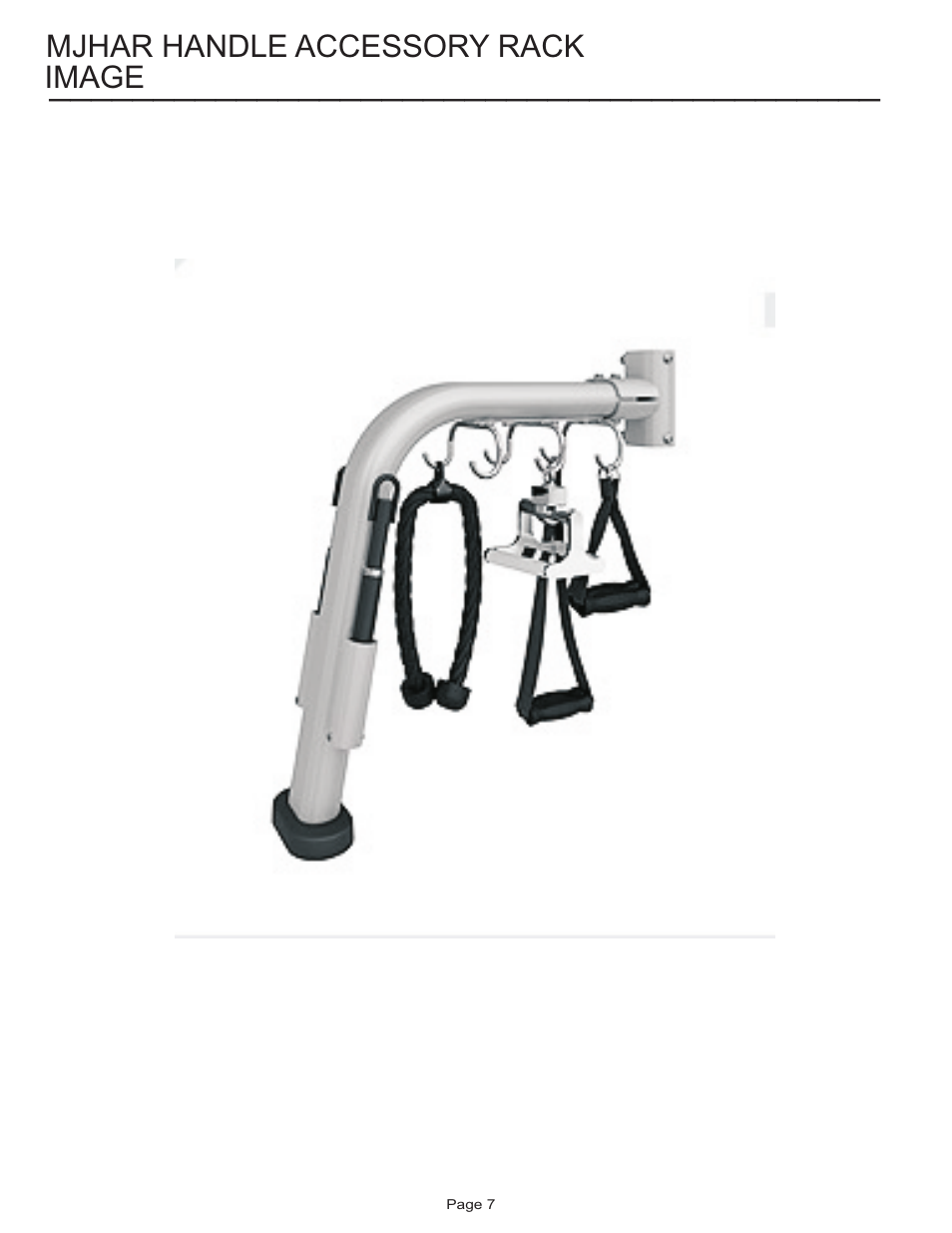 Life Fitness Muti Jungle Handle Accessory Rack MJHAR User Manual | Page 7 / 7