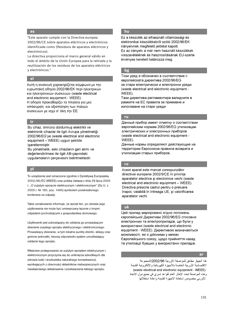 Bosch BSGL 41674 User Manual | Page 17 / 17