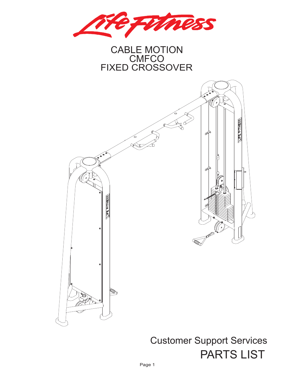 Life Fitness Cable Motion CMFCO User Manual | 11 pages