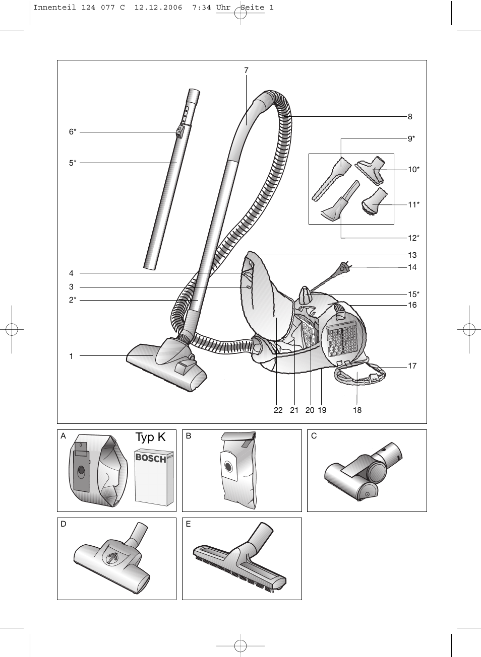 Pictures, Typ k | Bosch BSN1 User Manual | Page 2 / 95