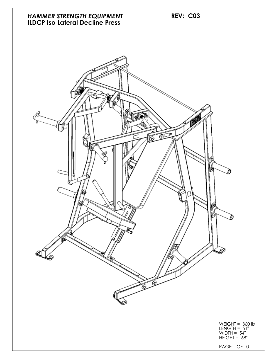 Life Fitness ILDCP-C03 User Manual | 10 pages