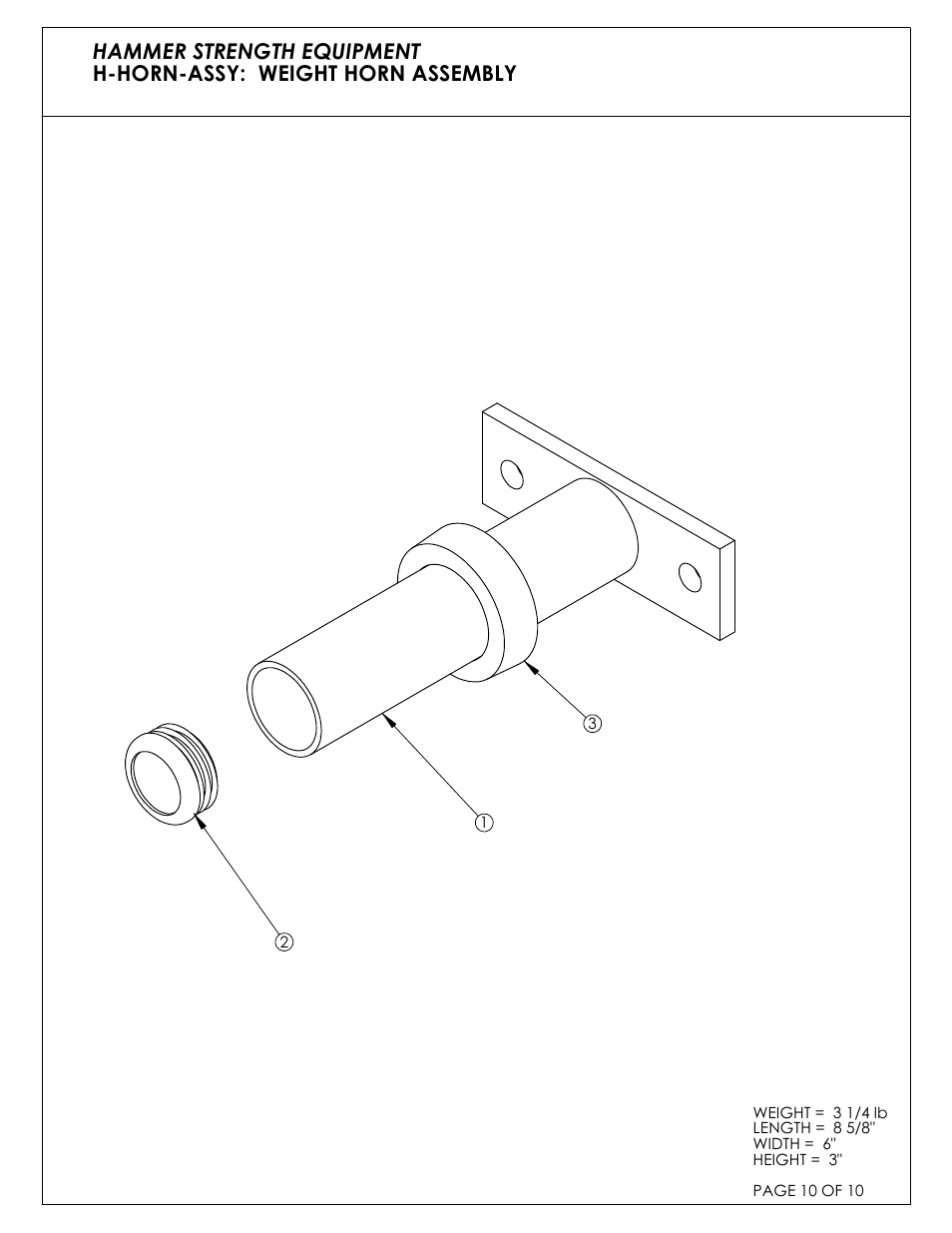 Life Fitness ILDCP-C03 User Manual | Page 10 / 10