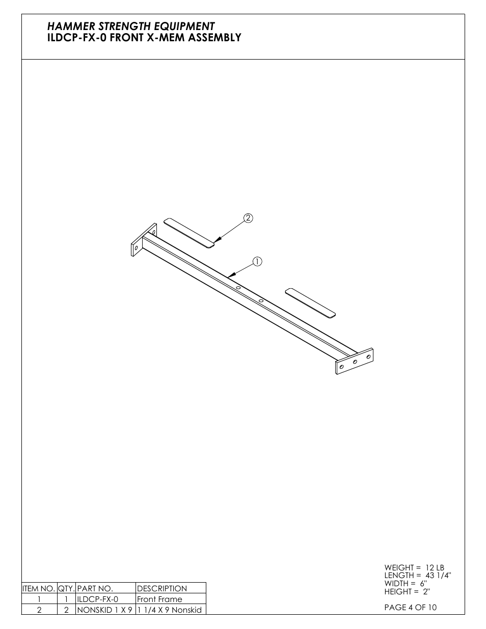 Life Fitness ILDCP-C03 User Manual | Page 4 / 10