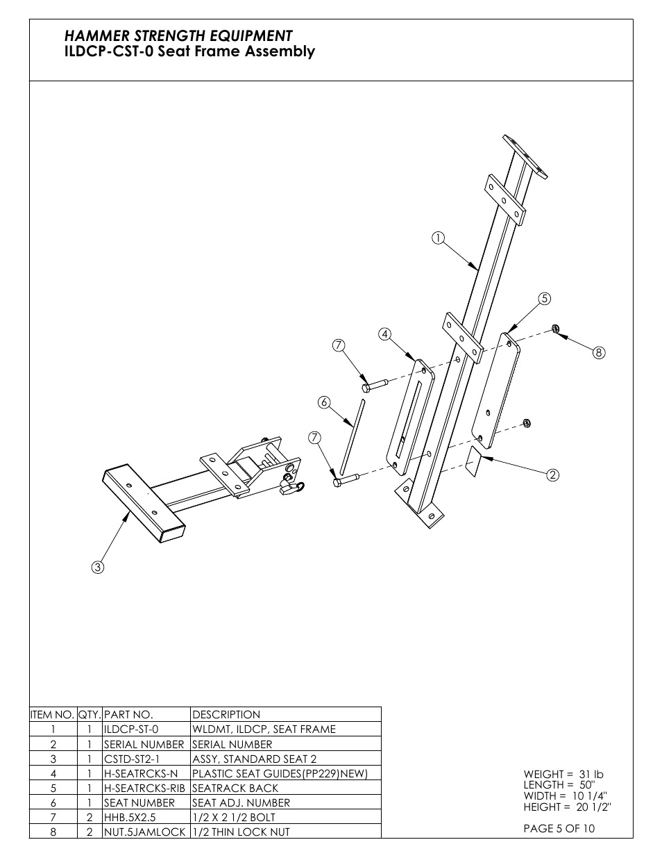 Life Fitness ILDCP-C03 User Manual | Page 5 / 10
