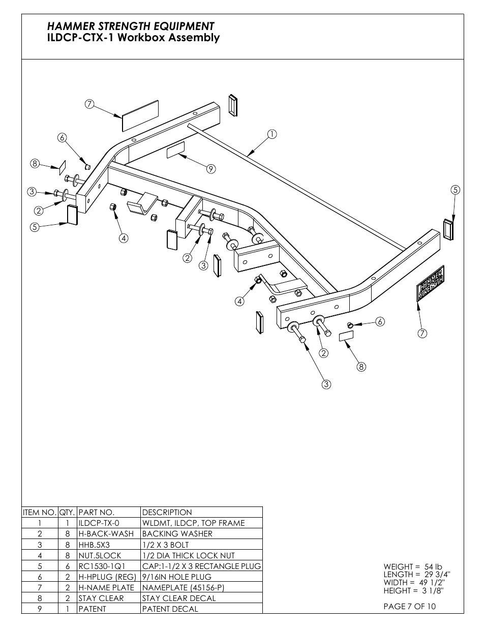Life Fitness ILDCP-C03 User Manual | Page 7 / 10