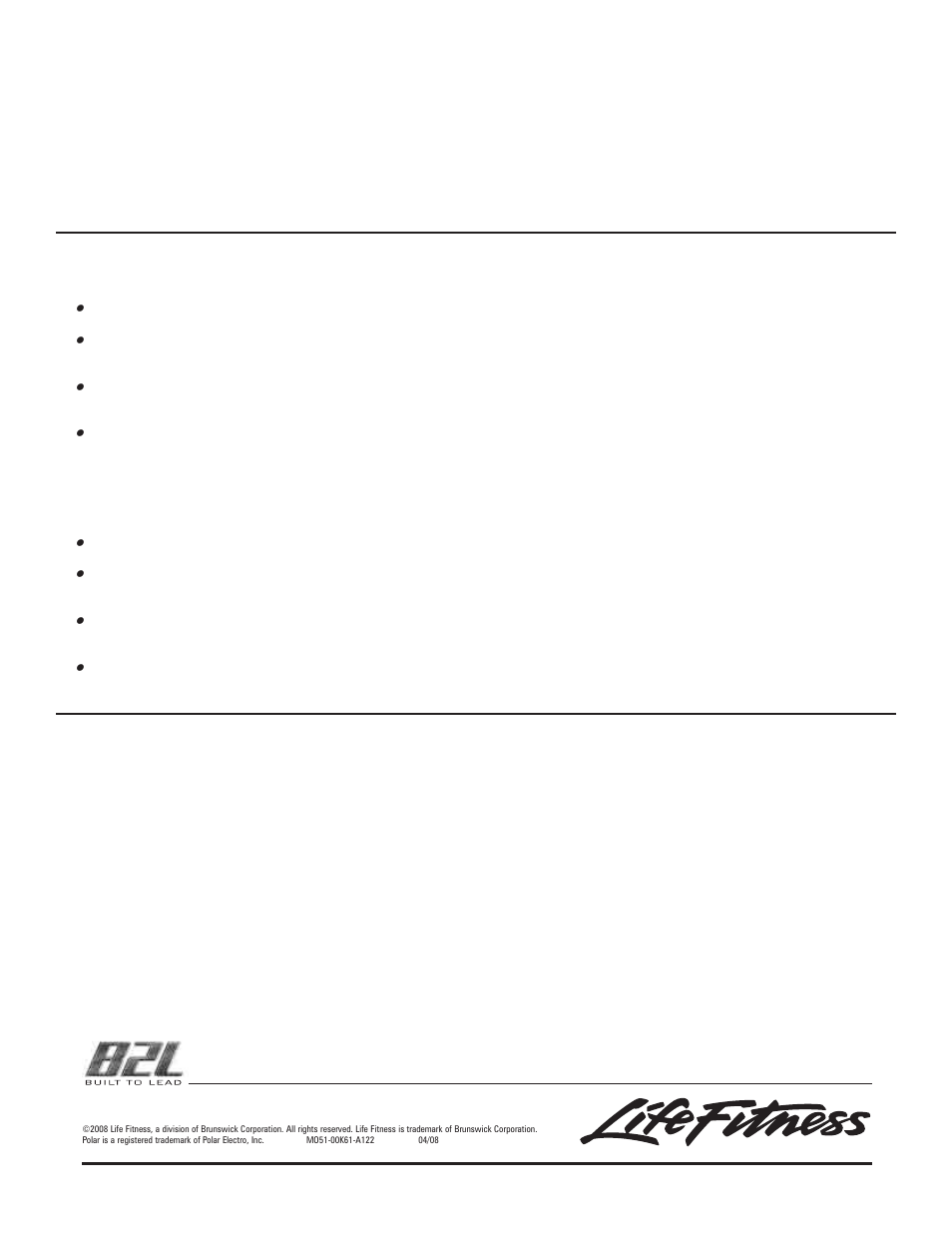 Life Fitness CL5X User Manual | Page 8 / 24