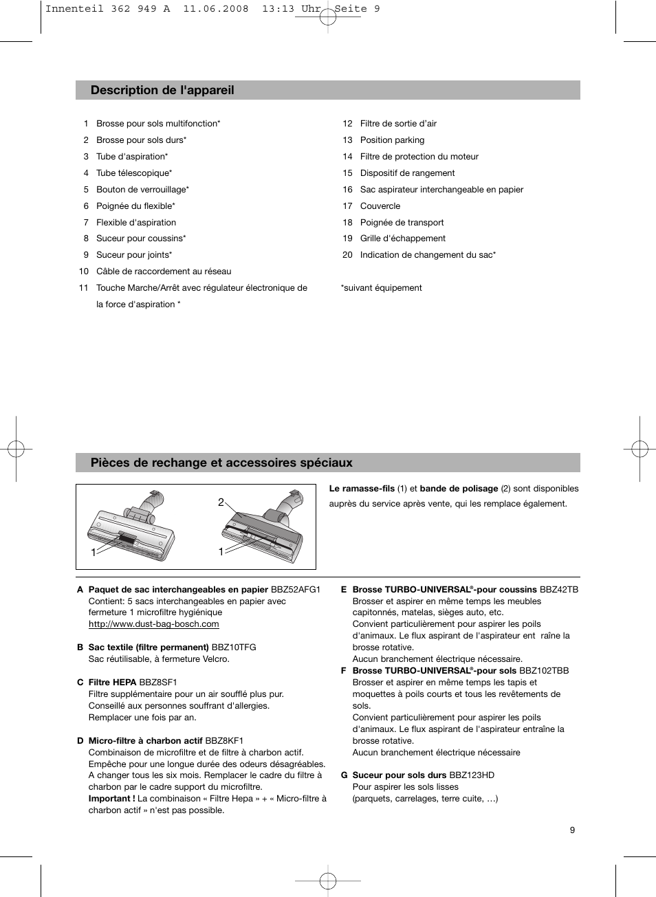 Bosch BSGL 2MOVE2 User Manual | Page 11 / 90