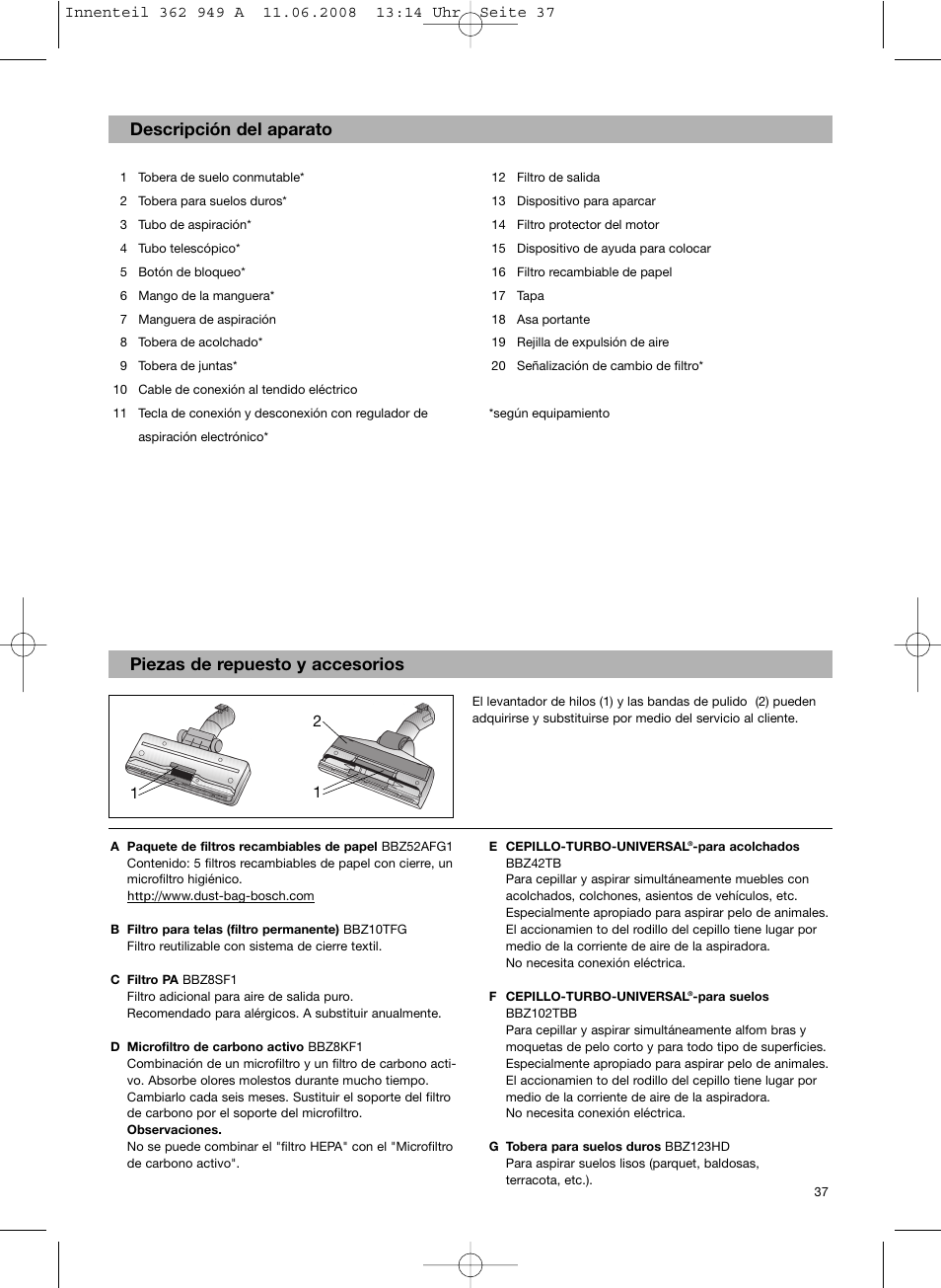 Bosch BSGL 2MOVE2 User Manual | Page 39 / 90