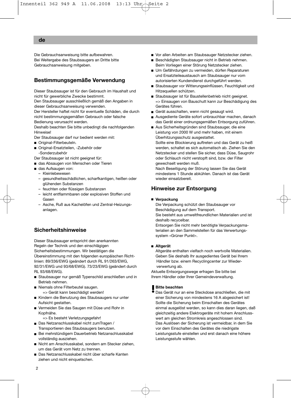 Bestimmungsgemäße verwendung, Sicherheitshinweise, Hinweise zur entsorgung | Bosch BSGL 2MOVE2 User Manual | Page 4 / 90